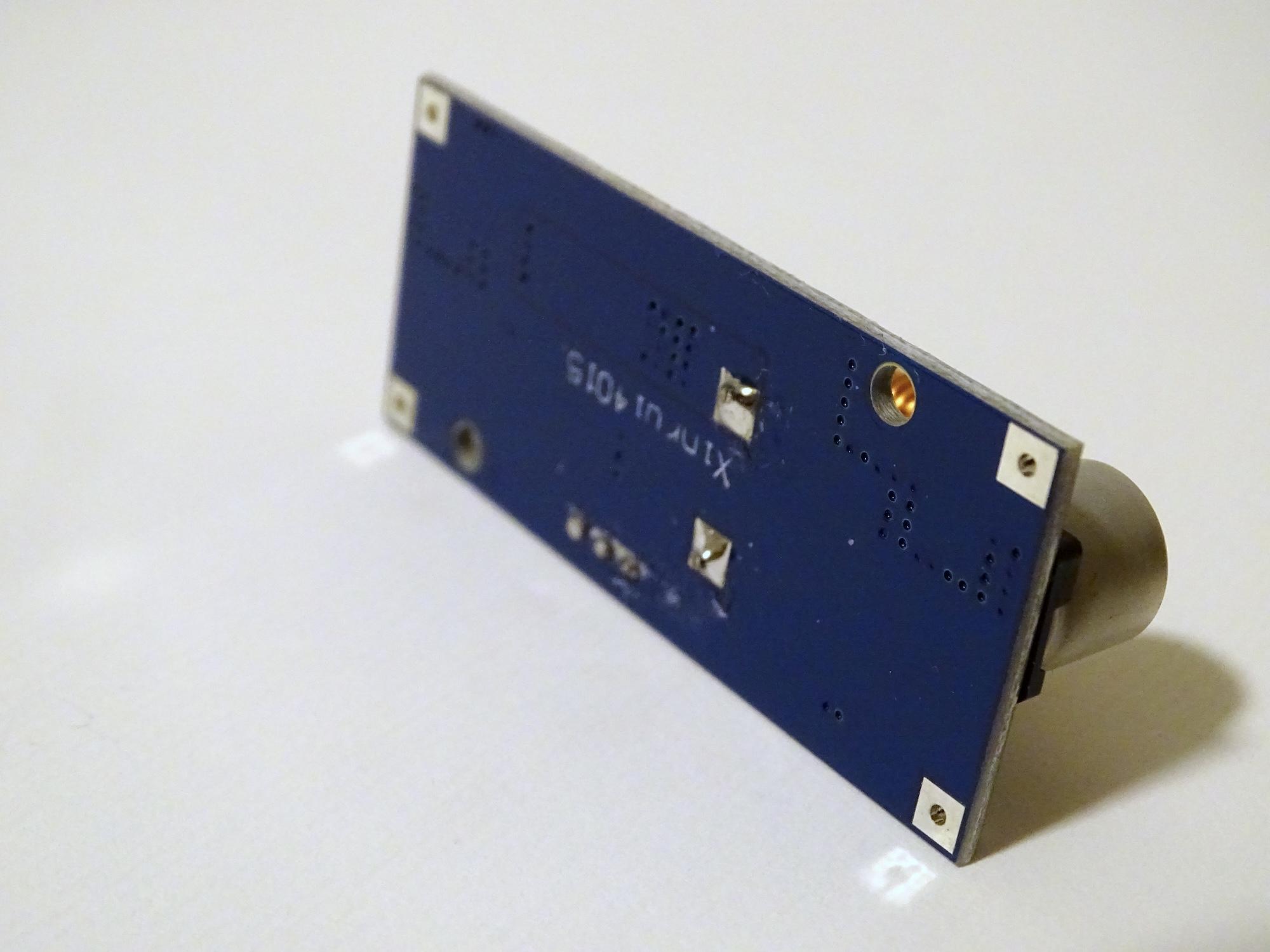 Thermal vias help spread the heat to large planes situated on the underside of the PCB.