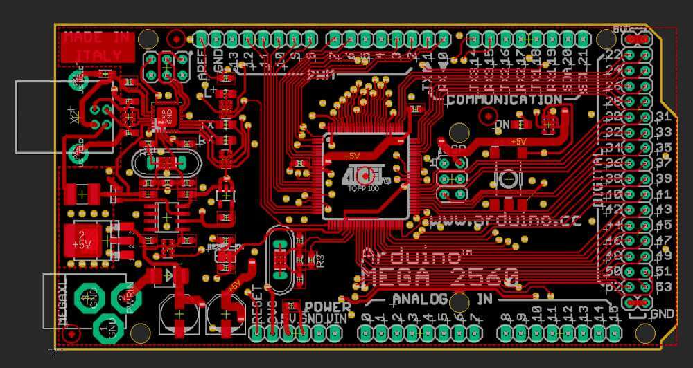 top layer of the finished reference PCB design